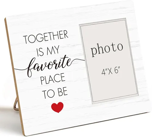 Vista 10 de I Love You Most Gifts - Marco de fotos de madera con corazones para él, su cumpleaños, aniversario, Navidad, regalo sentimental "I Love You