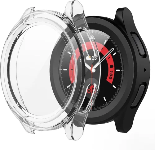 Vista 16 de Misxi - Juego de 2 fundas rígidas de policarbonato con protector de pantalla para Samsung Galaxy Watch 5 Galaxy Watch 4 de 40 mm, funda ultradelgada
