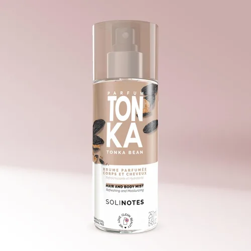 Vista 7 de Solinotes Tonka Body & Hair Mist, espray de vainilla sin alcohol, 8.45 onzas