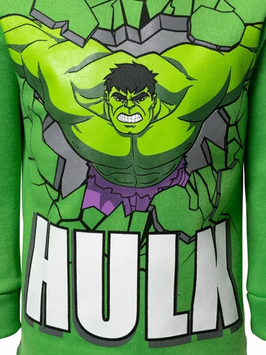 Vista 5 de Marvel Avengers Capitán América Black Panther Hulk - Conjunto de sudadera con capucha y pantalones para niños grandes