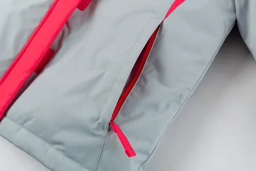 Vista 55 de Chaqueta de esquí impermeable para niñas, chaqueta de snowboard para exteriores, resistente al viento, con forro polar, abrigo de nieve cálido