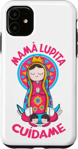 Vista 5 de Funda para iPhone 14 Virgen de Guadalupe. Mamá Lupita, Cuídame
