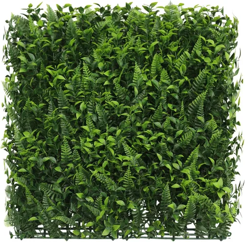 Vista 13 de ECOOPTS Rejilla de privacidad de hiedra sintética, paneles artificiales de boj de 20 x 20 pulgadas, plantas de seto topiario para decoración de #3