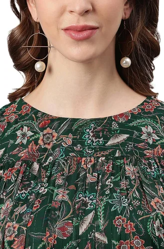 Vista 6 de Janasya - Vestido para mujer, color verde