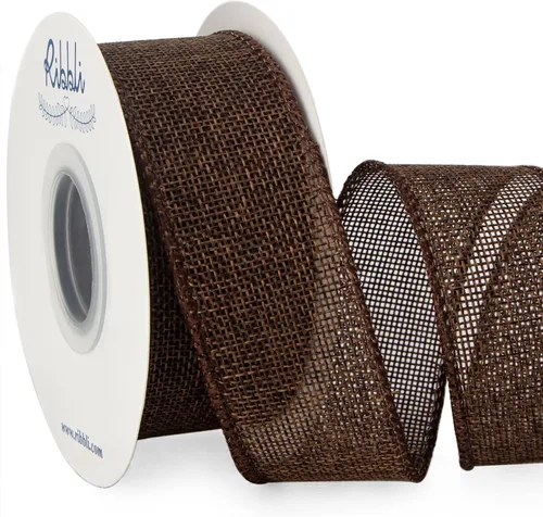 Vista 30 de Ribbli Cinta con alambre de arpillera verde manzana, 1-1/2 pulgadas x 10 yardas, cinta con borde con alambre para lazo grande, corona, decoración