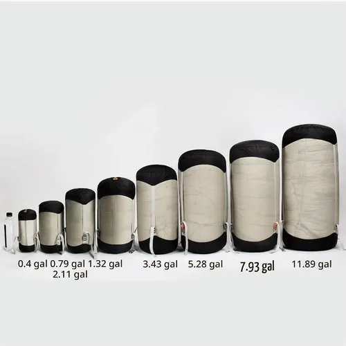 Vista 7 de Ultralight Water-Resistant Compression Stuff Sack for Sleeping Gear Accessories Outdoor Camping Storage Bag