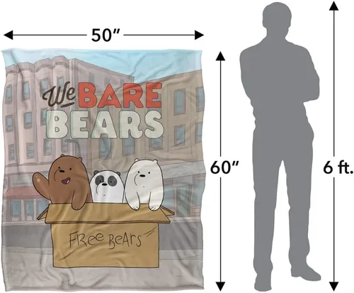 Vista 5 de We Bare Bears Baby Bears - Manta con licencia oficial de Silky Touch Super Soft de 50 x 60 pulgadas