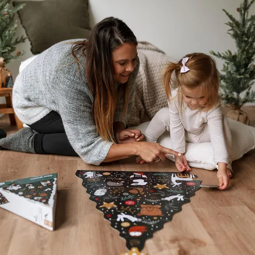 Vista 3 de Wee Gallery Rompecabezas de piso, rompecabezas jumbo de 24 piezas para niños pequeños, actividad de aprendizaje temprano, desarrollo de habilidades