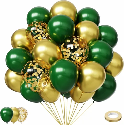 Vista 22 de Globos negros y metálicos plateados, 50 piezas de globos negros y plateados de 12 pulgadas, globos para fiestas para cumpleaños, graduación, Año
