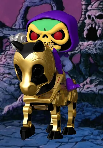 Vista 2 de Funko Pop Rides Retro Toys: Maestro del Universo - Esqueletor con acechador nocturno, multicolor, 56201