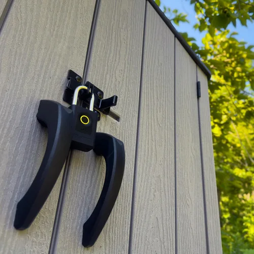 Vista 9 de G1 - Candado de huellas dactilares para exteriores de gran tamaño, bloqueo de doble bola resistente, IP67 resistente a la intemperie, biométrico sin