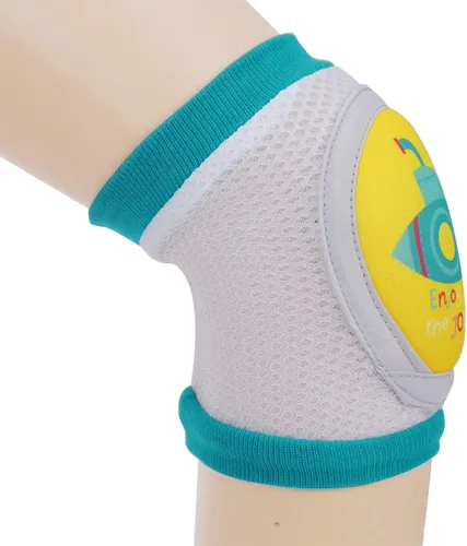 Vista 2 de Rodilleras de malla transpirable para gatear con mangas antideslizantes y elásticas para niños