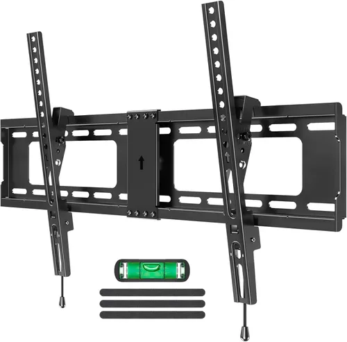 Vista 10 de MOUNTUP Soporte de pared para TV, soporte de TV inclinable para la mayoría de televisores planos/curvos LED LCD OLED de 26 a 60 pulgadas, perfil
