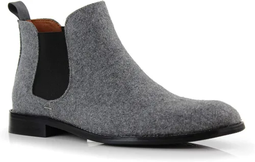 Vista 8 de Polar Fox Botas de ingeniero para hombre Botas de tobillo estilo motocicleta con correas de hebilla y cremallera lateral 1. Negro.
