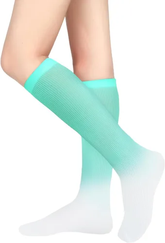 Vista 3 de Benefeet Sox Calcetines altos de poliéster para mujeres y niñas, calcetines largos de tubo unisex, suaves, acogedores, calcetines de pantorrilla