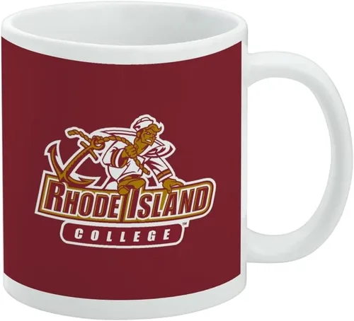Vista 82 de Taza de cerámica con el logotipo principal de la Universidad Rider, taza de regalo novedosa para café, té y bebidas calientes, 11oz, blanca