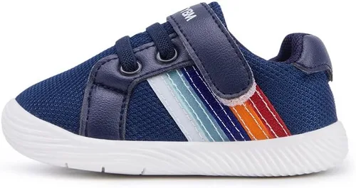 Vista 2 de BMCiTYBM Zapatos para bebé niño y niña, suaves, antideslizantes, ligeros, para caminar por el primer paso de 6, 9, 12, 18, 24 meses
