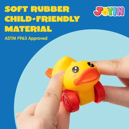 Vista 4 de JOYIN Coches de Animales, Juguete de Set de Coches de Goma Suave, Mini Vehículos para Bebés, Coche de Juguete de Baño para Niños y Niñas, Regalo
