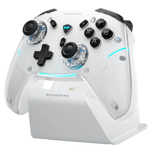 Vista 12 de Machenike G5Pro V2 1000HZ Wireless Gaming Controller for NS/PC/iOS/Android,Bluetooth 2.4G Wired PC Controller With Hot-Swappable Joystick,Optical