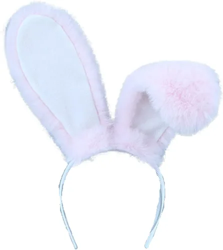 Vista 9 de Faylay Diadema peluda con orejas de conejo para mujer, accesorios de fiesta Bdte