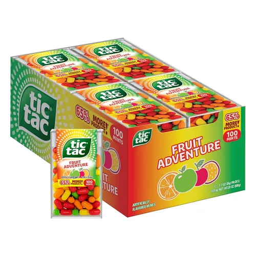 Vista 6 de Tic Tac - Mentas Aventura Tropical, frescura para llevar, 1 oz. 12