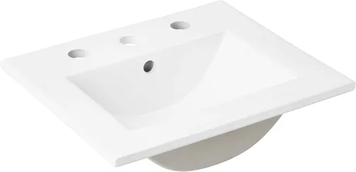 Vista 6 de Modway EEI-5068-BLK Cayman - Lavabo de baño de 18 pulgadas, color negro