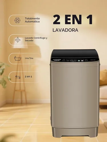 Vista 5 de F.W.WOOLWORTHS - Lavadora completamente automática de 17.7 libras con secadora giratoria - 10 programas de lavado, 8 niveles de agua, pantalla LED