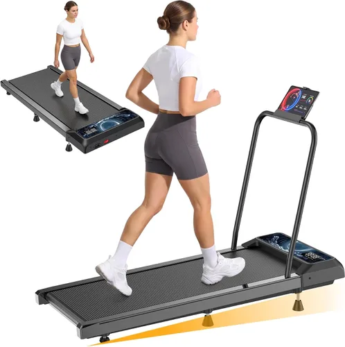 Vista 11 de Walking Treadmill Pad with Incline for Home Office Gk-N4054AF-Negro/Bandera