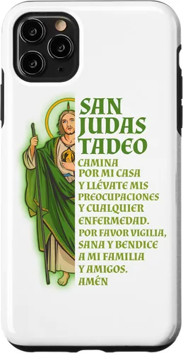 Vista 13 de Funda para iPhone 16 San Judas Tadeo con Oración