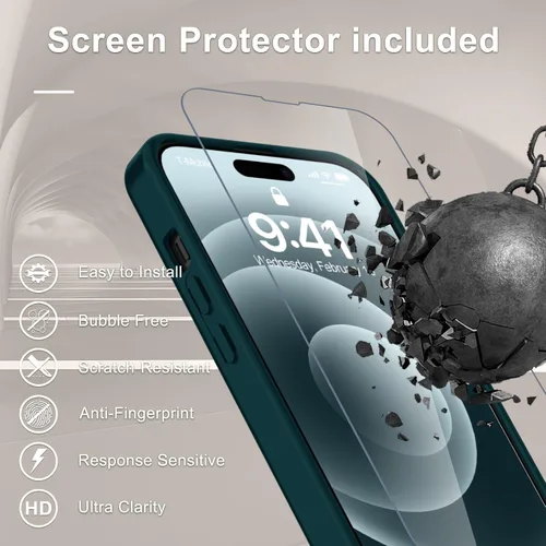 Vista 1592 de Funda para Google Pixel 10 Pro XL, cubierta magnética mate, color negro Fit for MagSafe, Screen Protector included, Shockproof Military Grade