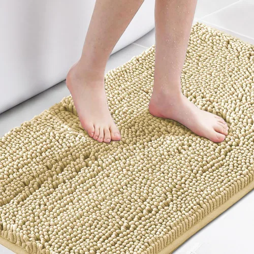 Vista 19 de H.VERSAILTEX Alfombra de Baño Alfombra de Baño Alfombras de Baño para Baño Antideslizante Alfombras de Baño Extra Gruesa de Chenilla Alfombra 17" x