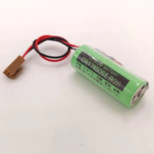 Vista 4 de 4 unids CR17450SE-R / A98L-0031-0012 3V 2500mah PLC batería con enchufe para FANUC PLC batería