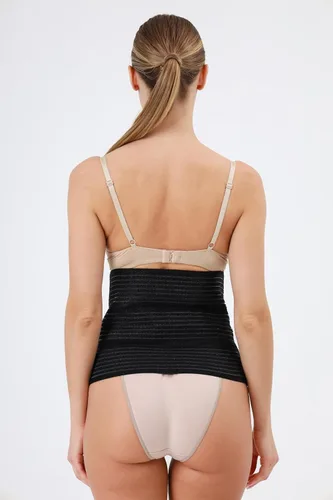 Vista 2 de Corsé abdominal para control de abdomen, diseño ajustable de 3 bandas