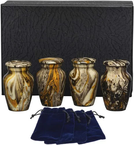 Vista 16 de Eternal Harmony Urna grande para cenizas, urna de cremación masculina y femenina para cenizas humanas con acabados elegantes, sello seguro y bolsa