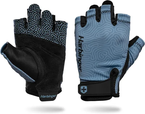 Vista 9 de Harbinger Pro Gloves 3.0 - Guantes de entrenamiento de alto rendimiento, agarre mejorado, transpirables elásticos en 4 direcciones, cierre de muñeca