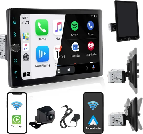 Vista 10 de Estéreo de coche de un solo DIN con reproductor de CD/DVD Bluetooth Radio FM/AM/RDS Receptor de audio USB SD AUX