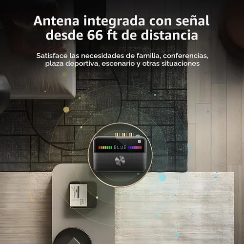 Vista 7 de M13 RGB Bluetooth 5.3 Transmisor receptor de audio, adaptador de audio Bluetooth para el hogar antiguo estéreo/altavoces TV con pantalla, USB, RCA