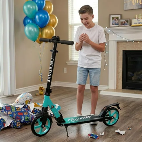 Vista 8 de FREEDARE Foldable Kick Scooter for Ages 8+ Kid & Teens, Adults, Multi