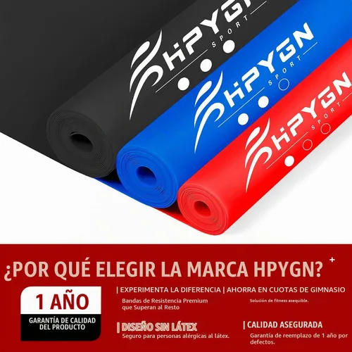 Vista 3 de Resistance Bands Set for Women 8-Negro/Azul/Rojo