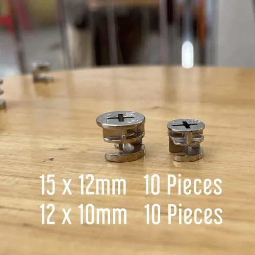 Vista 4 de Reemplazo de cerradura, accesorios de conector de leva, piezas de hardware de tuerca de bloqueo de muebles para gabinete, tocador y mesa de cajón