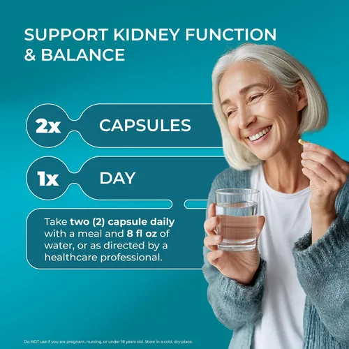 Vista 5 de PUREHEALTH RESEARCH Fórmula de salud renal - Suplemento de desintoxicación y reparación de limpieza renal - con berberina HCL, chanca piedra