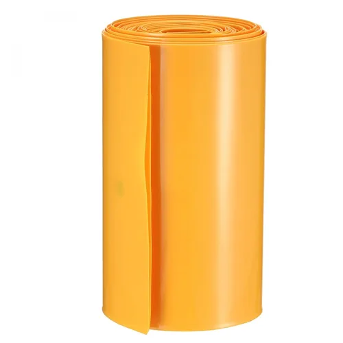 Vista 9 de uxcell Tubería termorretráctil de PVC de 1.969 in de ancho plano para 18650 16.4 ft de longitud, azul