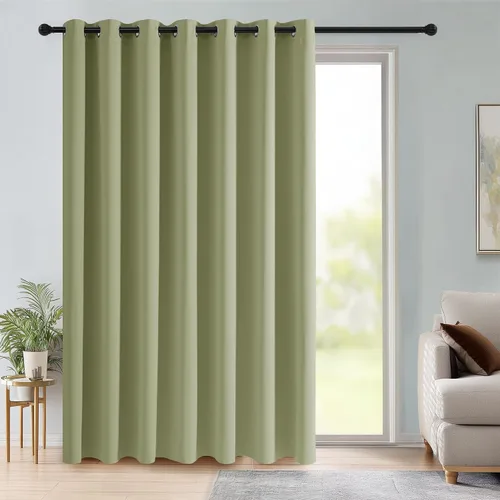 Vista 12 de RYB HOME Cortinas portátiles para puerta con privacidad, cortinas opacas y aislantes térmicas para dormitorio, armario, sala de estar, comedor, Beige
