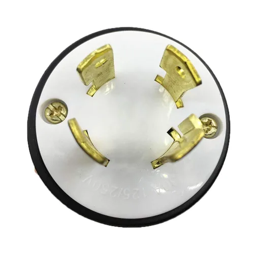 Vista 2 de NEMA L14-30P 30 Amp 125/250V 4 clavijas de grado industrial de bloqueo conector receptáculo