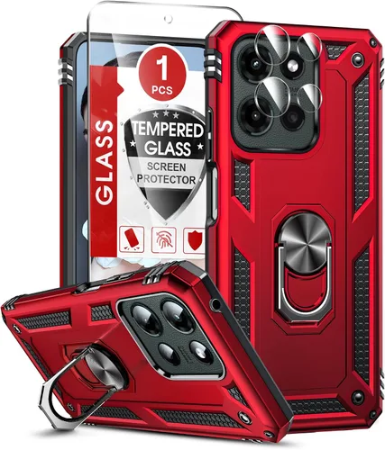 Vista 233 de LeYi Funda para Moto G Stylus 2022 4G (no compatible con 5G), funda para Moto G Stylus con 2 protectores de pantalla, funda protectora de grado Oro