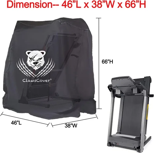 Vista 2 de ClawsCover Cubierta de cinta de correr impermeable a prueba de polvo para máquina de correr, equipo de entrenamiento de ejercicio, protección