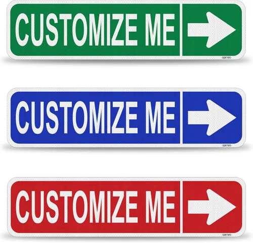 Vista 21 de Street Signs - Letreros personalizados con diseño de oso Diseña tu letrero de calle personalizado con color, símbolo de animal, fuente, palabras