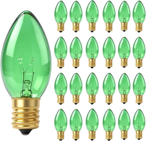 Vista 8 de Paquete de 50 bombillas de Navidad multicolor C9, bombilla de base Varios