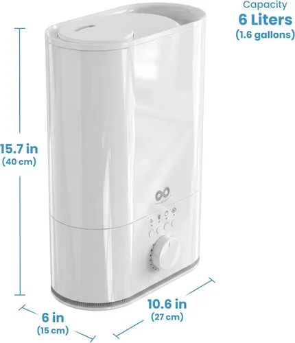 Vista 9 de Everlasting Comfort Humidificador de 6L para Habitación Grande, Salida de Niebla Alta 50+ HR de Funcionamiento Humidificadores Ultrasónicos