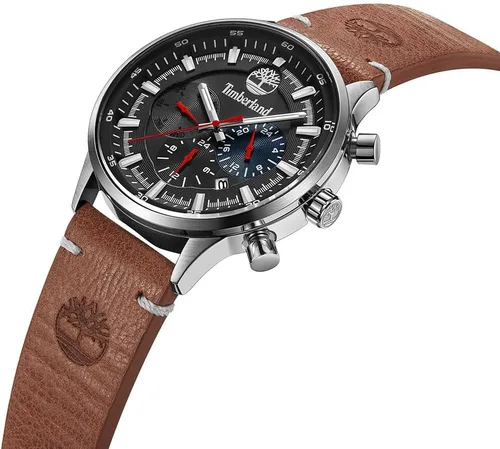 Vista 3 de Timberland Reloj multifunción para hombre, Marrón, Vestido Deportivo